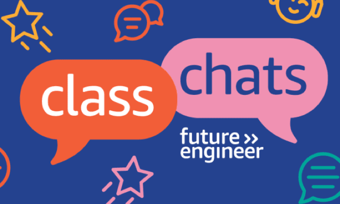 A chat bubble graphic that reads Class Chats